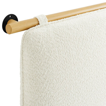 Anela Wall-Mounted Chenille Upholstered Full Headboard