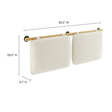 Anela Wall-Mounted Chenille Upholstered Full Headboard