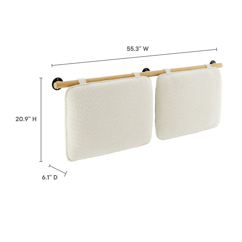 Anela Wall-Mounted Chenille Upholstered Full Headboard