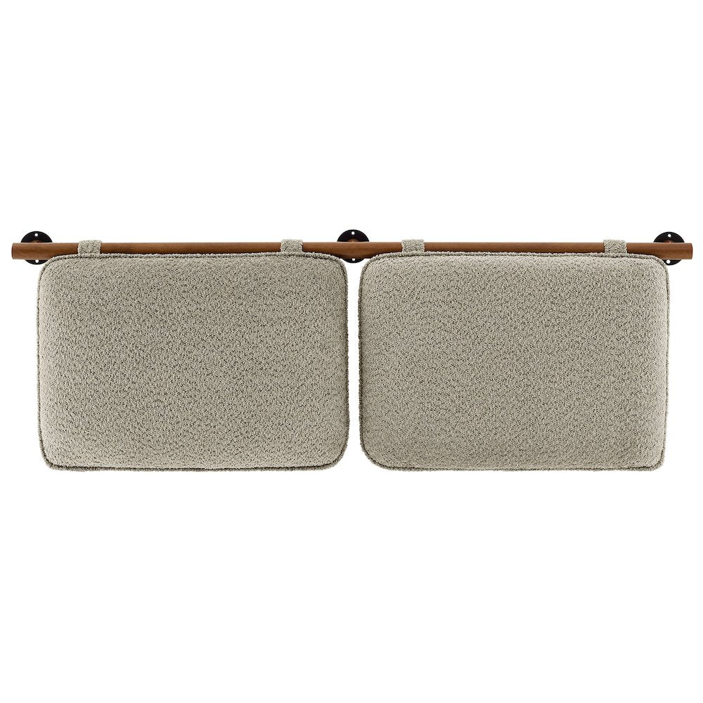 Anela Wall-Mounted Chenille Upholstered Full Headboard