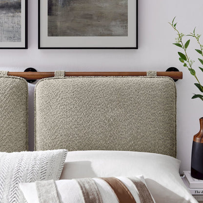 Anela Wall-Mounted Chenille Upholstered Full Headboard