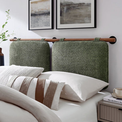 Anela Wall-Mounted Chenille Upholstered Full Headboard