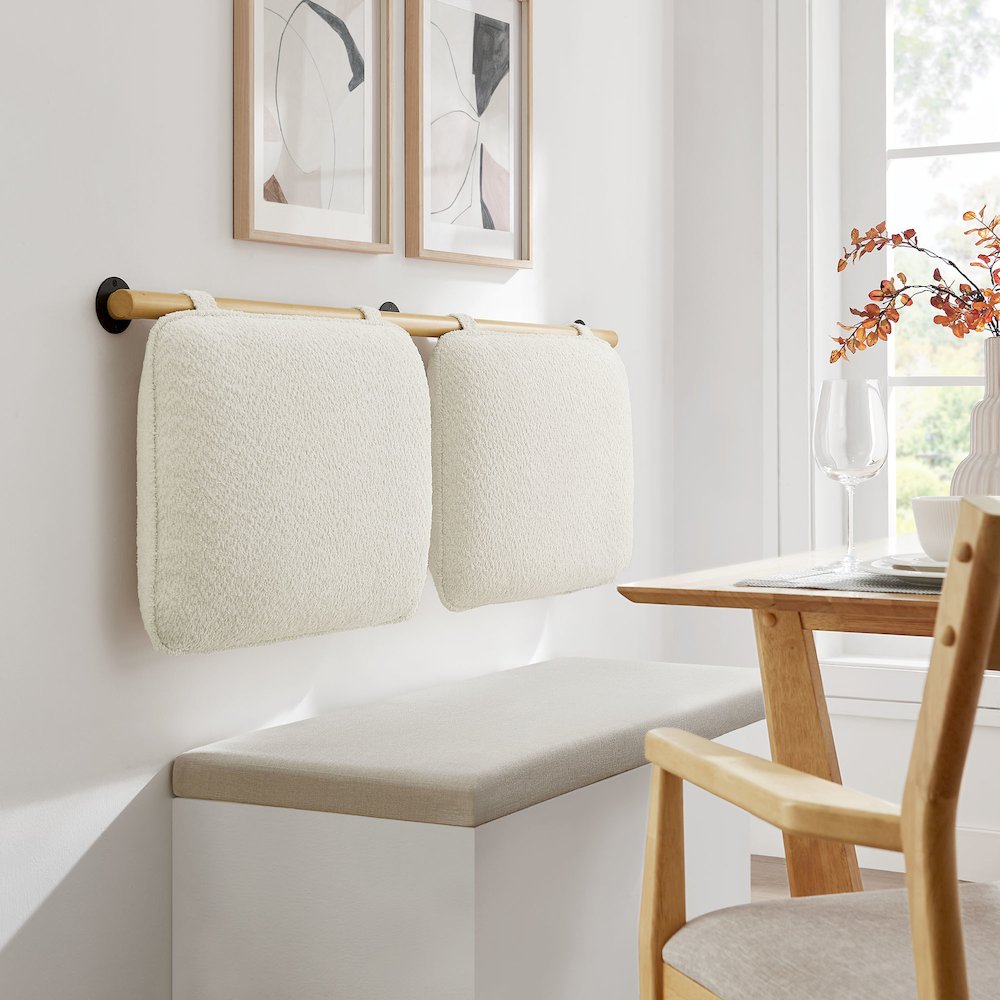 Anela Wall-Mounted Chenille Upholstered Queen Headboard