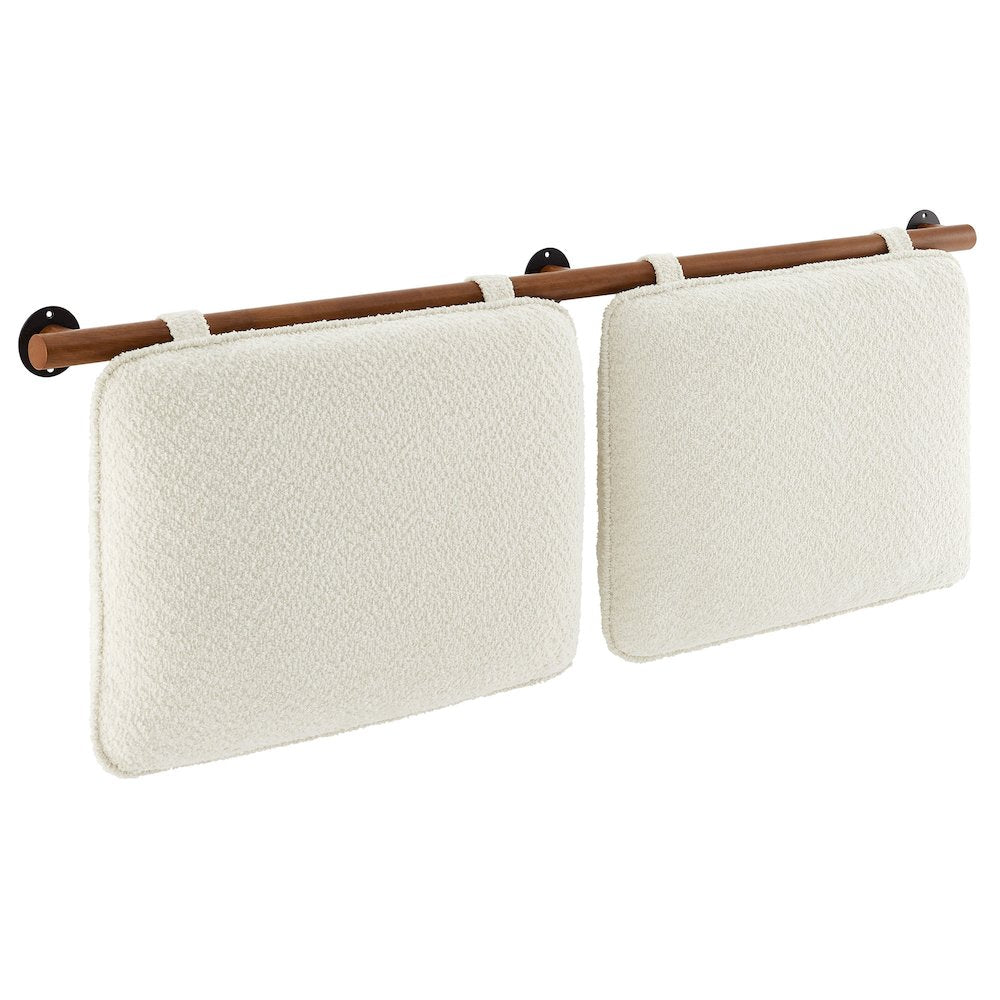 Anela Wall-Mounted Chenille Upholstered Queen Headboard