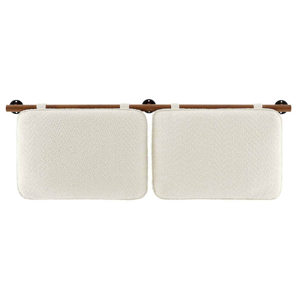 Anela Wall-Mounted Chenille Upholstered Queen Headboard
