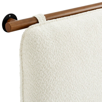 Anela Wall-Mounted Chenille Upholstered Queen Headboard