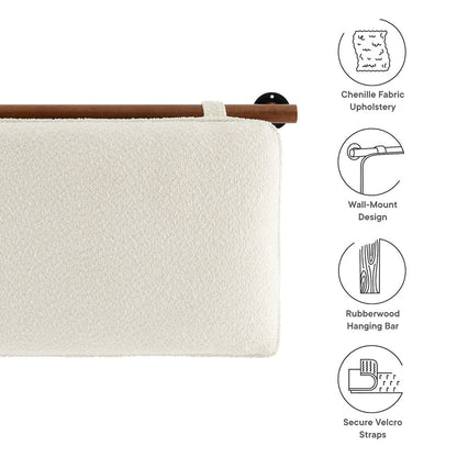 Anela Wall-Mounted Chenille Upholstered Queen Headboard