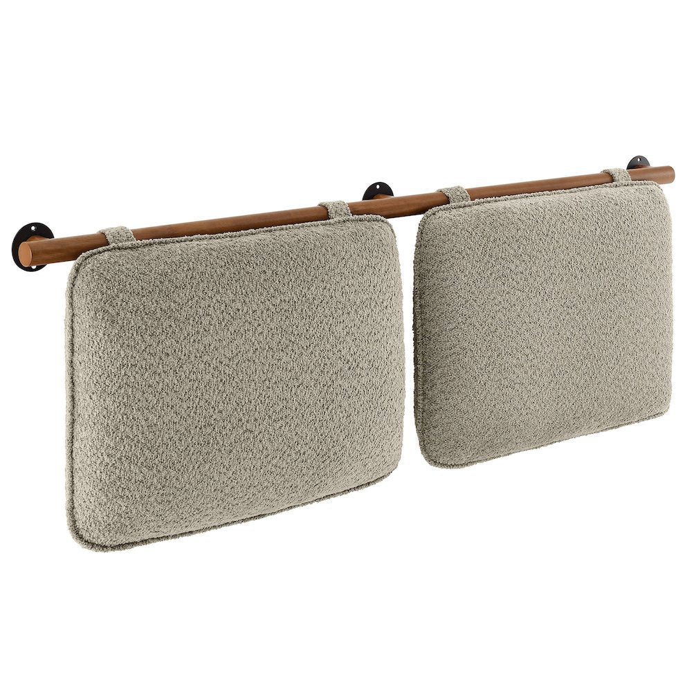 Anela Wall-Mounted Chenille Upholstered Queen Headboard