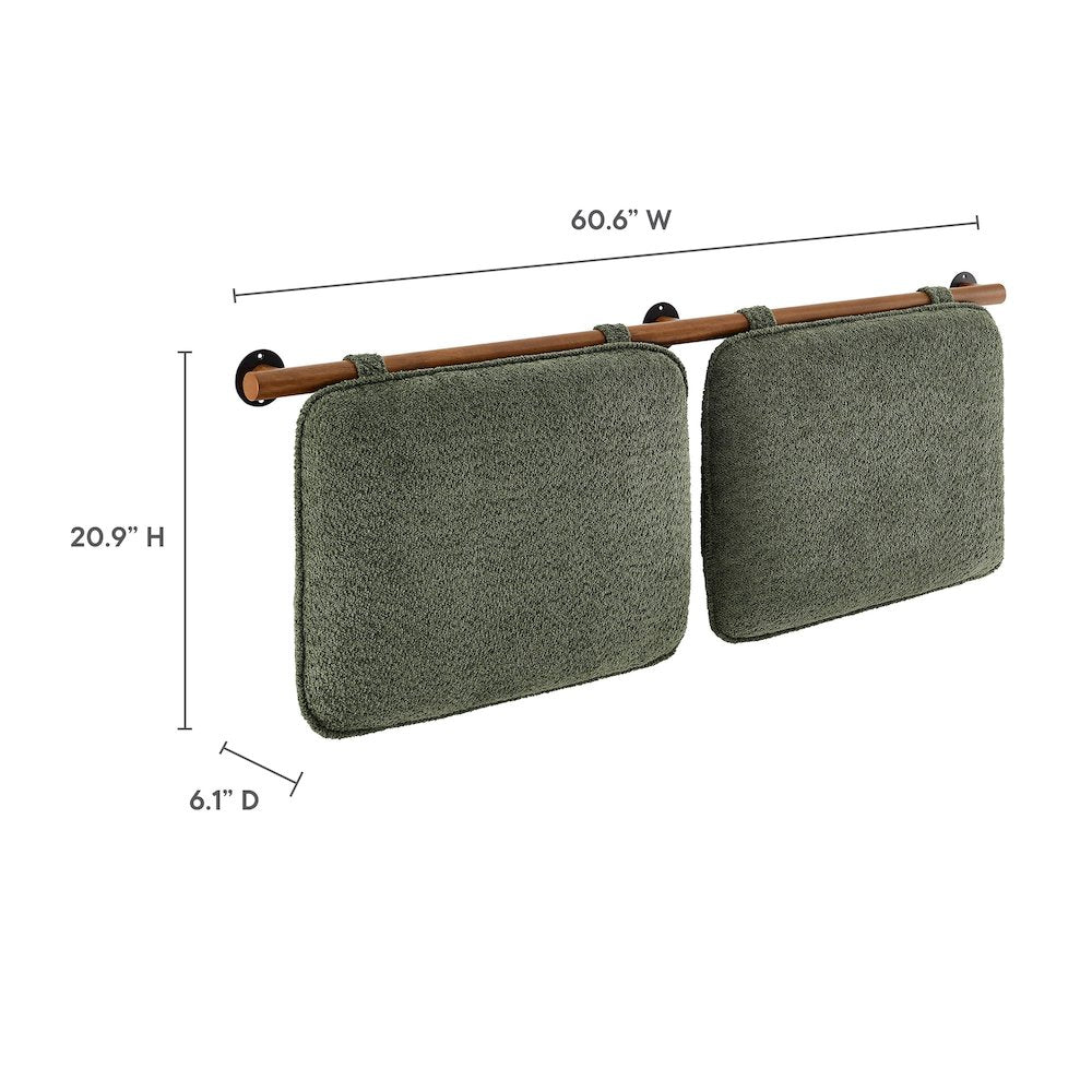Anela Wall-Mounted Chenille Upholstered Queen Headboard