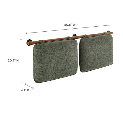 Anela Wall-Mounted Chenille Upholstered Queen Headboard