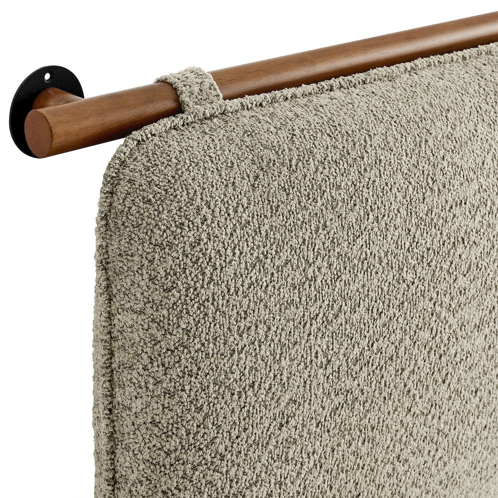 Anela Wall-Mounted Chenille Upholstered King Size Headboard