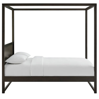 Alva Queen Wood Canopy Platform Bed