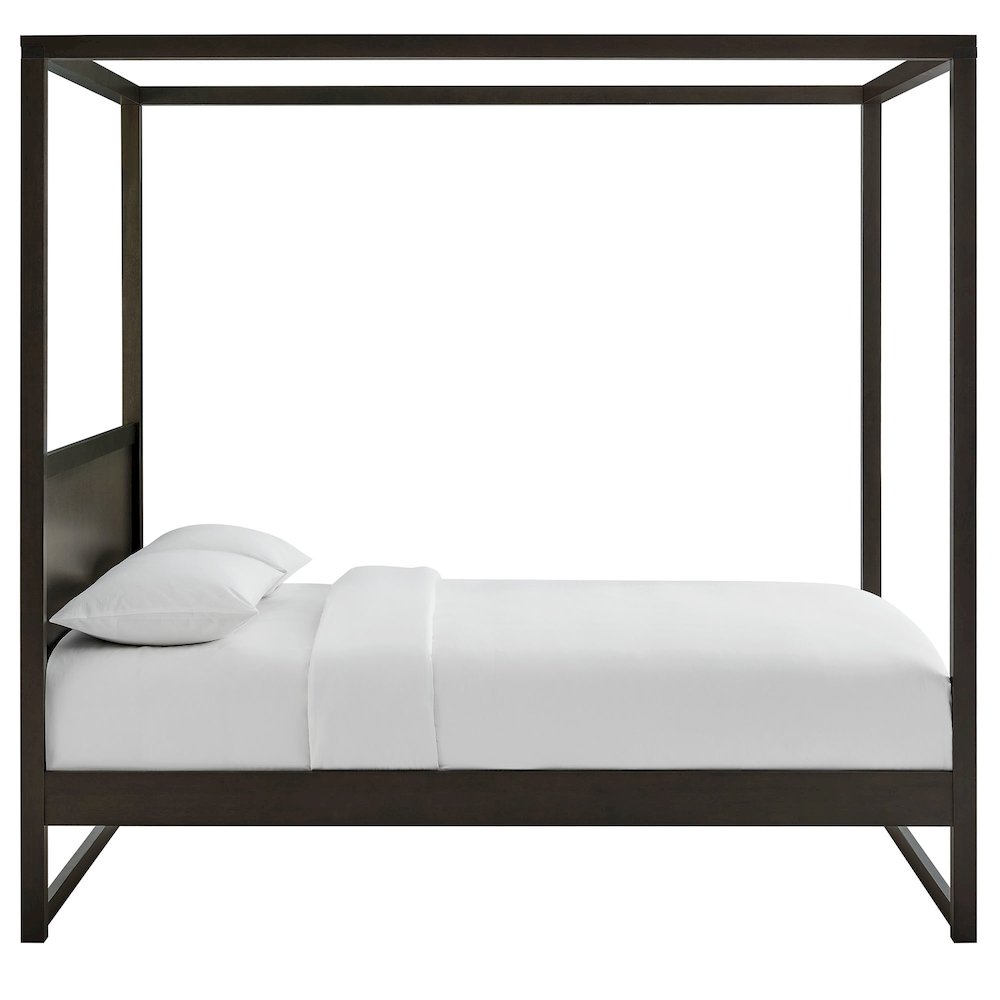 Alva Queen Wood Canopy Platform Bed