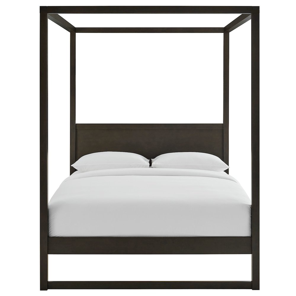 Alva Queen Wood Canopy Platform Bed