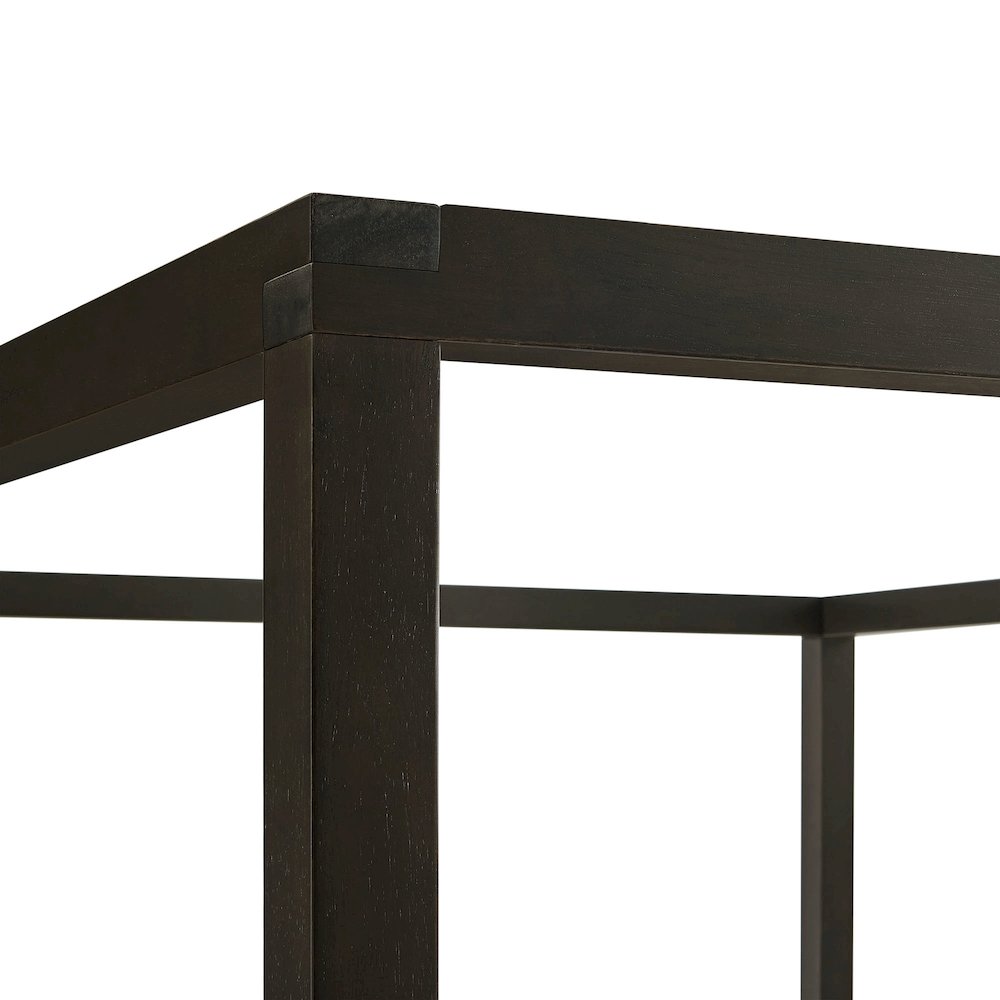 Alva Queen Wood Canopy Platform Bed