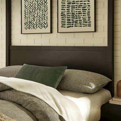 Alva Queen Wood Canopy Platform Bed