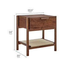 Oswin 1-Drawer Wood Nightstand