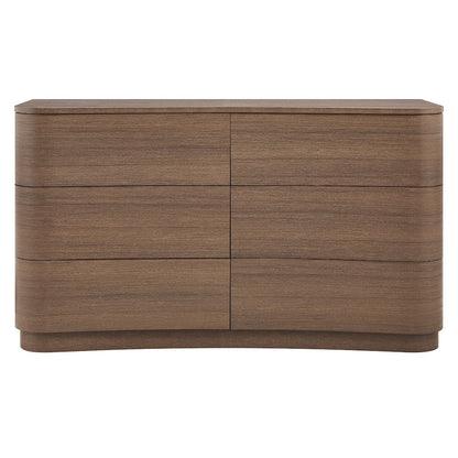Mirae 6-Drawer Curved Dresser