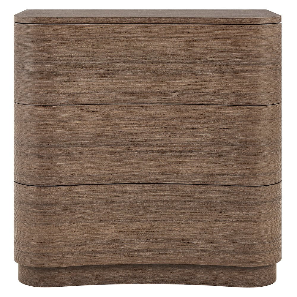 Mirae 3-Drawer Curved Compact Dresser