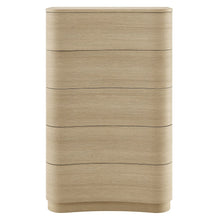 Mirae 5-Drawer Curved Dresser Chest of Drawers