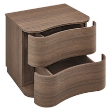 Mirae 2-Drawer Curved Nightstand