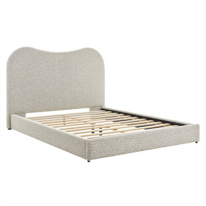Seluna Boucle Queen Platform Bed