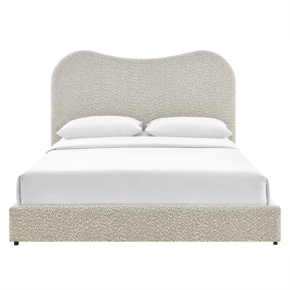 Seluna Boucle Queen Platform Bed