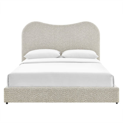 Seluna Boucle Queen Platform Bed