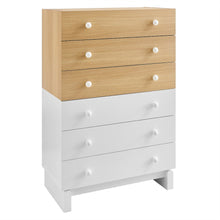 Nolia 6-Drawer Color Block Dresser Chest