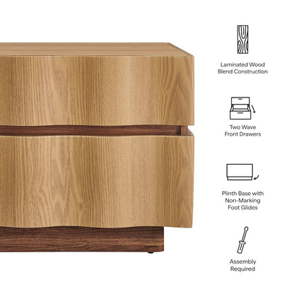 Isola 2 Drawer Nightstand