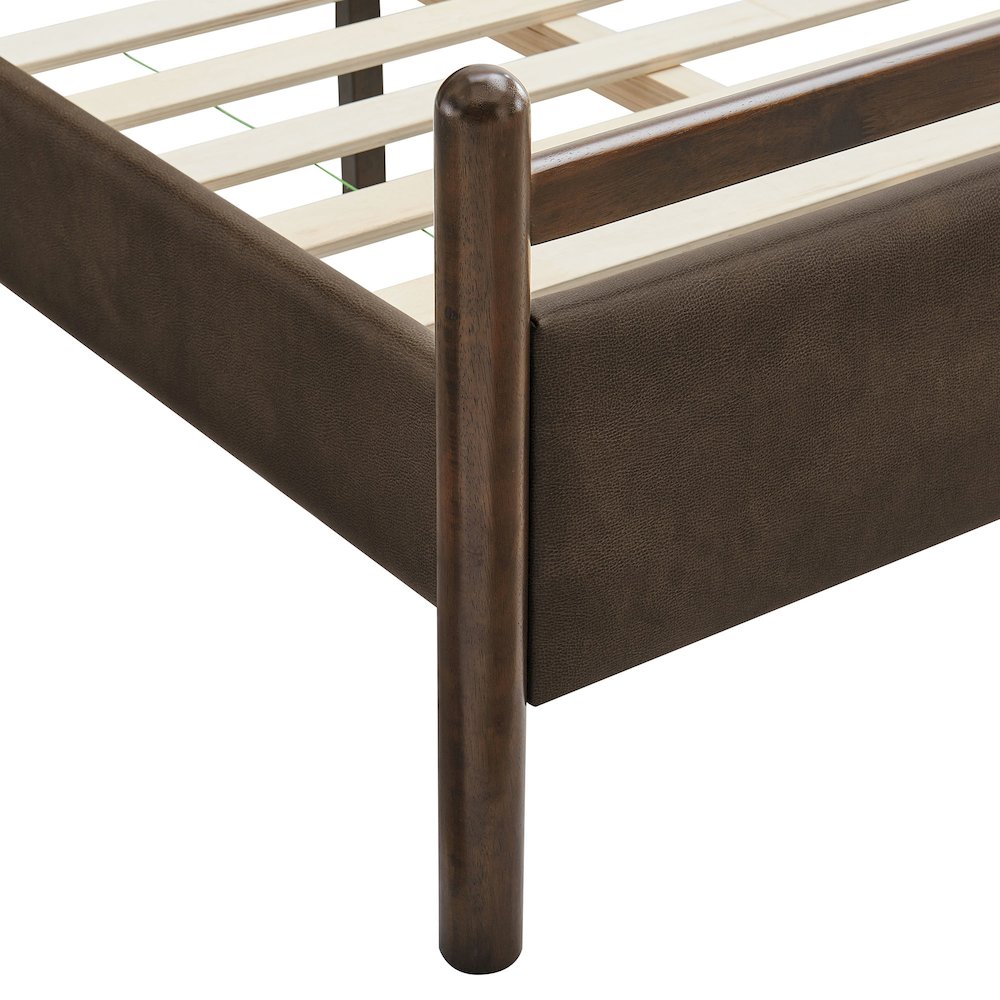 Ginny Twin Size Vegan Leather Platform Bed Frame