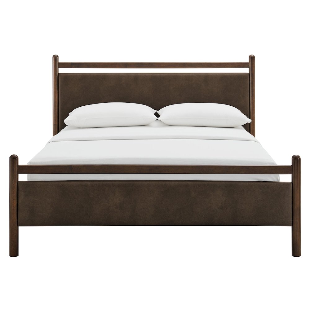 Ginny Full Size Vegan Leather Platform Bed Frame