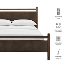 Ginny Full Size Vegan Leather Platform Bed Frame