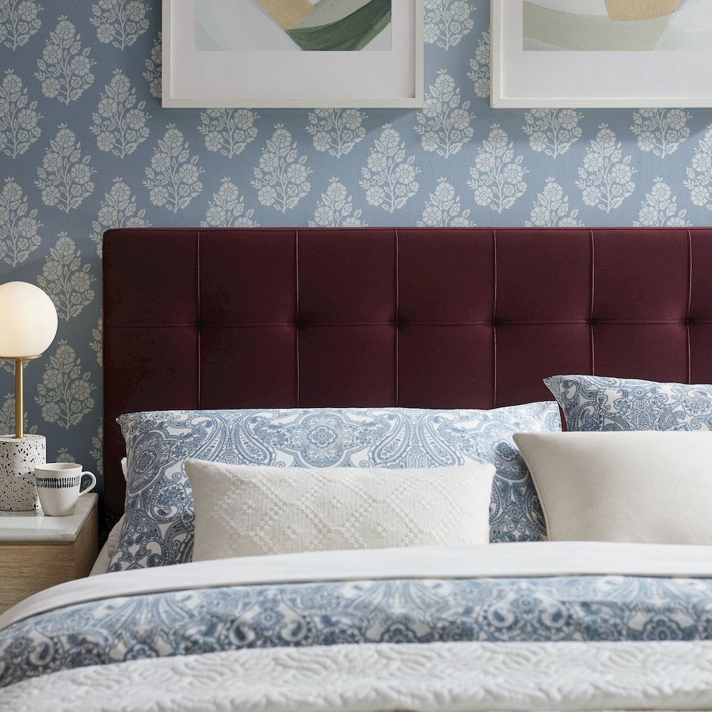 Lily Stain-Resistant Performance Velvet Full Size Headboard