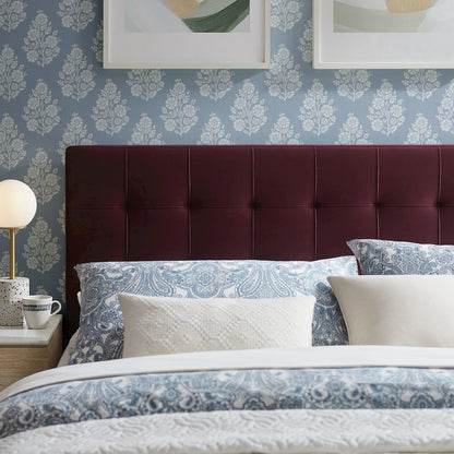 Lily Stain-Resistant Performance Velvet Full Size Headboard