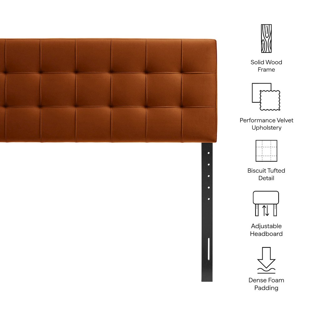 Lily Stain-Resistant Performance Velvet Full Size Headboard
