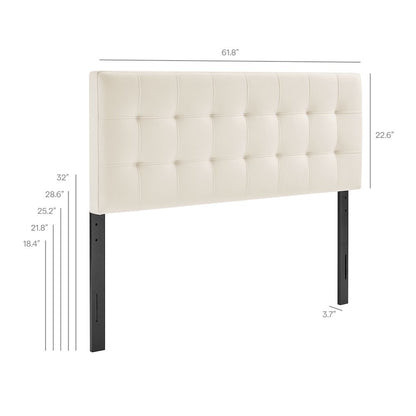 Lily Stain-Resistant Performance Velvet Queen Size Headboard