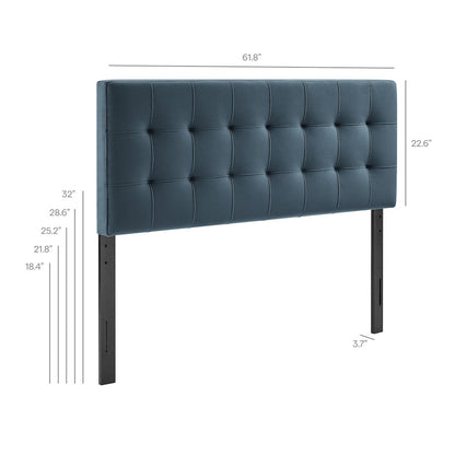 Lily Stain-Resistant Performance Velvet Queen Size Headboard
