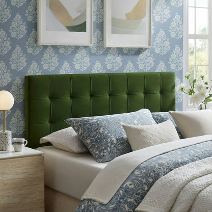 Lily Stain-Resistant Performance Velvet Queen Size Headboard