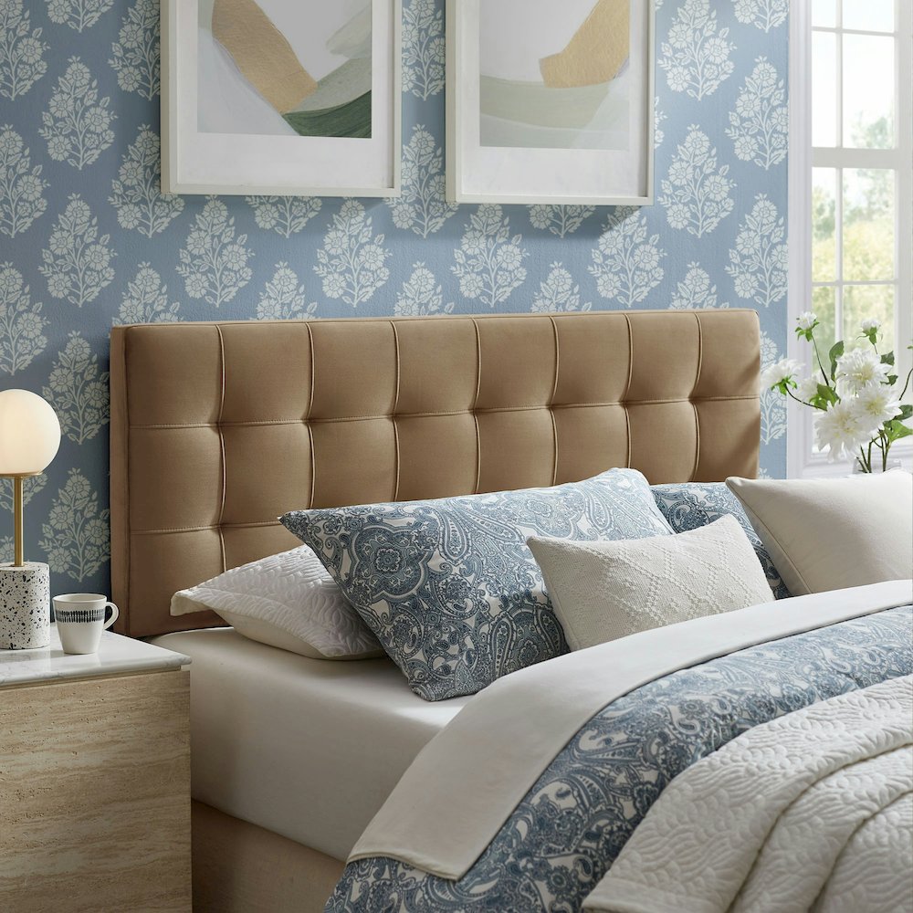 Lily Stain-Resistant Performance Velvet Queen Size Headboard
