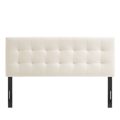 Lily Stain-Resistant Performance Velvet King Size Headboard