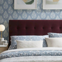 Lily Stain-Resistant Performance Velvet King Size Headboard