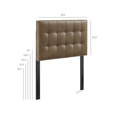 Lily Vegan Leather Twin Size Headboard