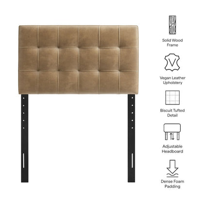 Lily Vegan Leather Twin Size Headboard