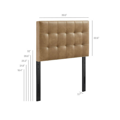Lily Vegan Leather Twin Size Headboard