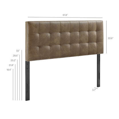 Lily Vegan Leather Queen Size Headboard