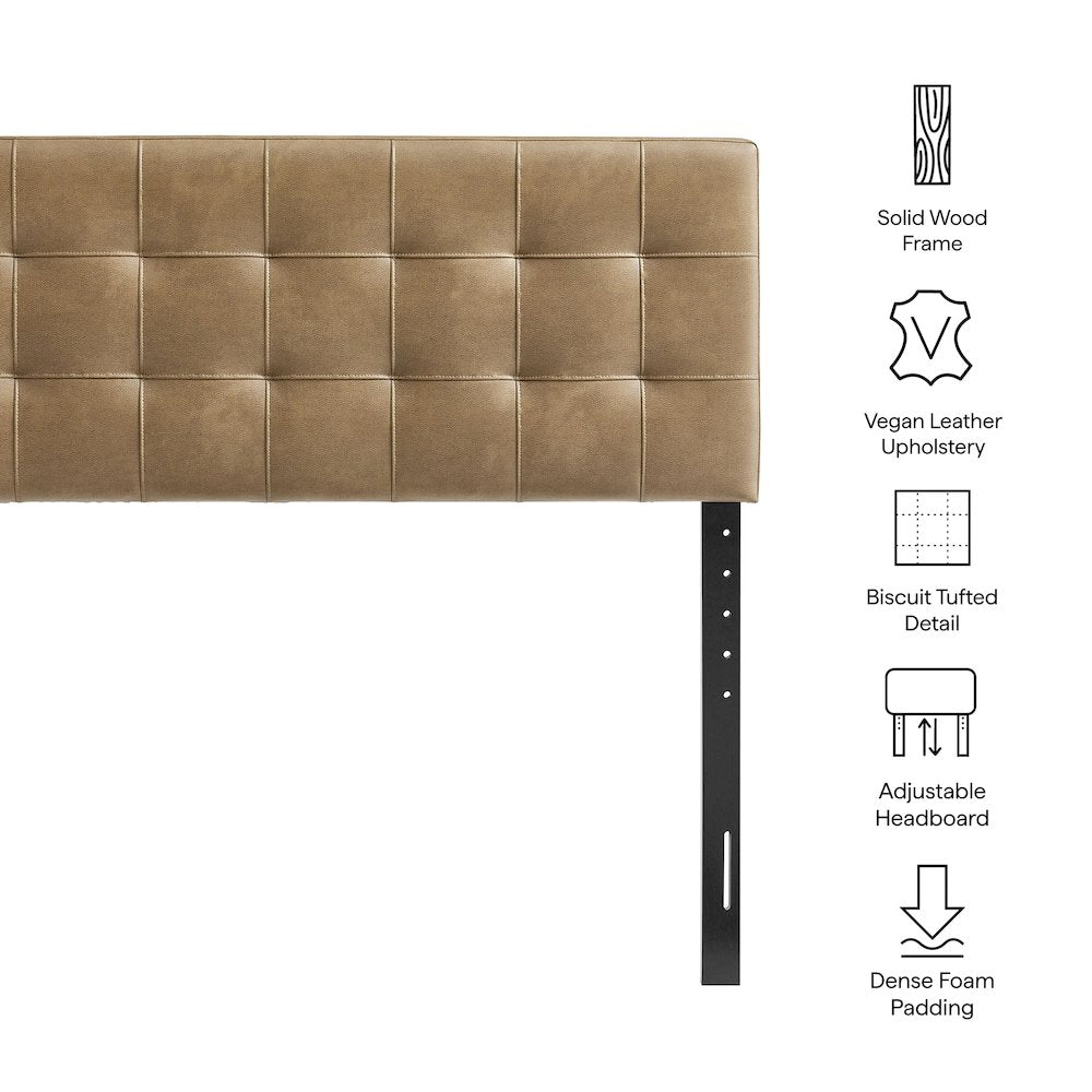 Lily Vegan Leather Queen Size Headboard