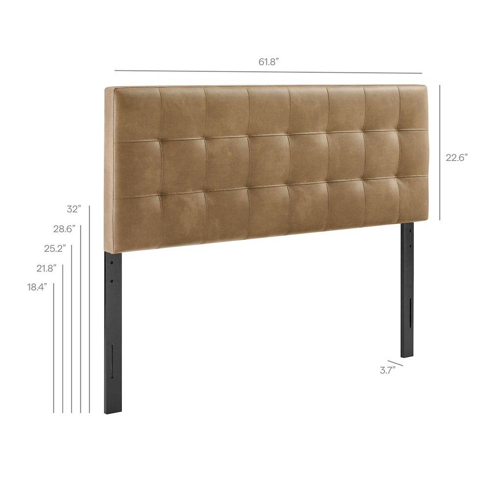 Lily Vegan Leather Queen Size Headboard