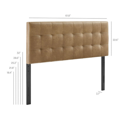 Lily Vegan Leather Queen Size Headboard