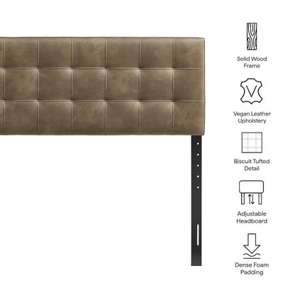 Lily Vegan Leather King Size Headboard